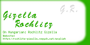 gizella rochlitz business card